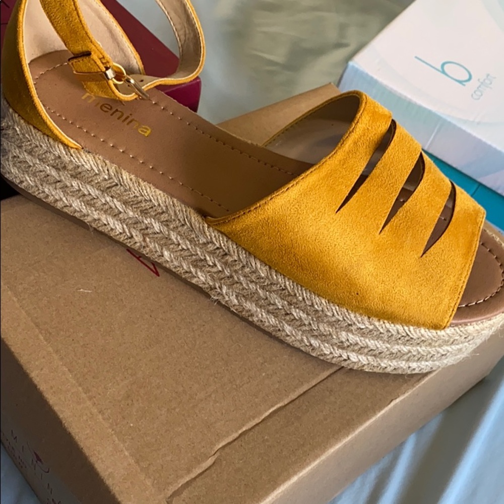 Yellow sandals